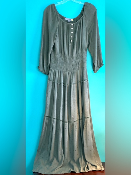 Olive Maxi Boho Dress - Picture 11 of 16